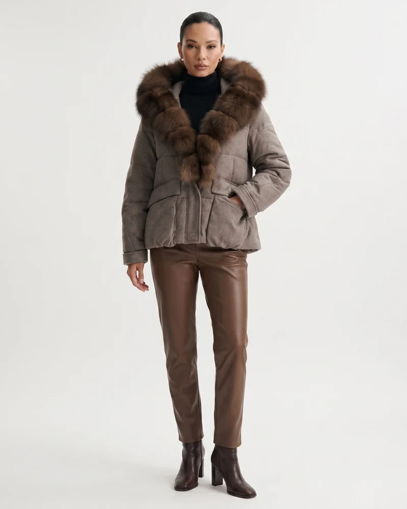 Down Jacket Fox Fur Collar Thick Insulated Parka