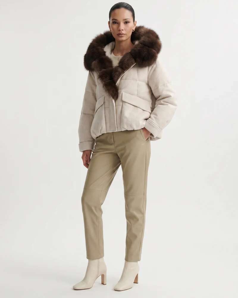 Down Jacket Fox Fur Collar Thick Insulated Parka