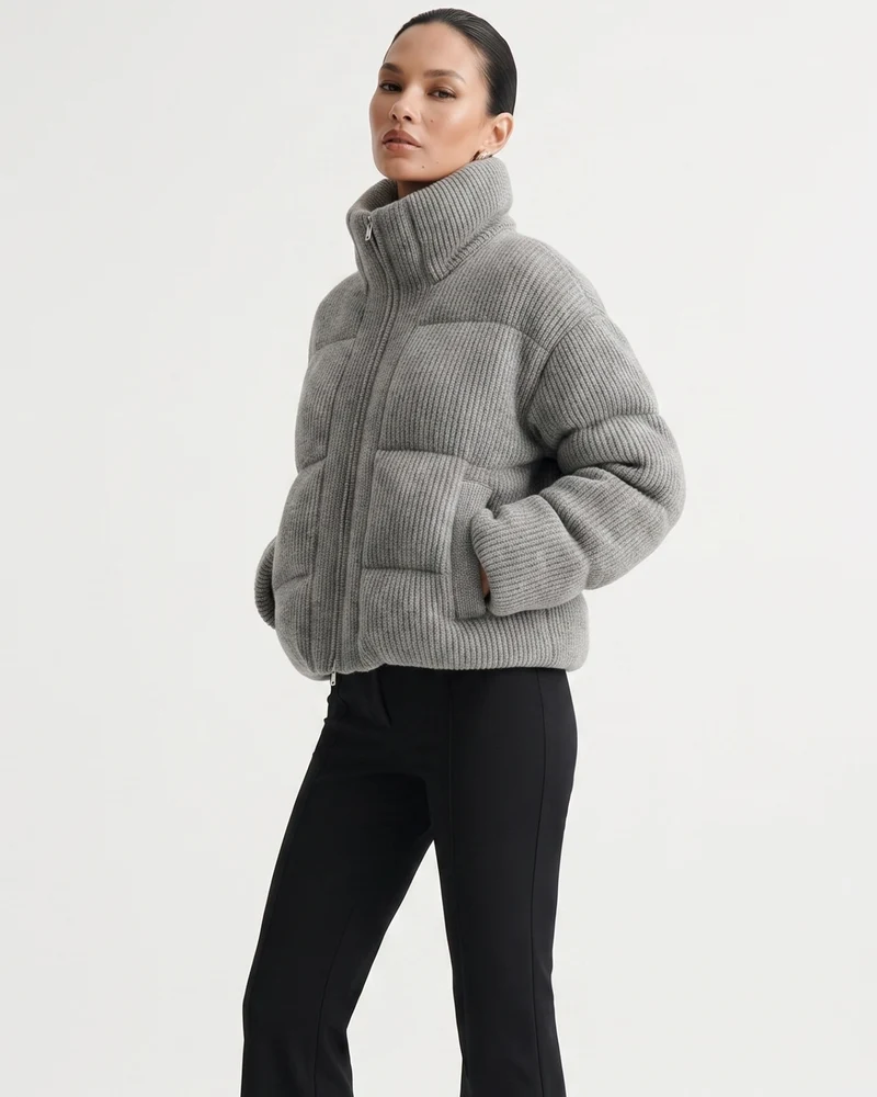Kira Wool Knitted Down Jacket
