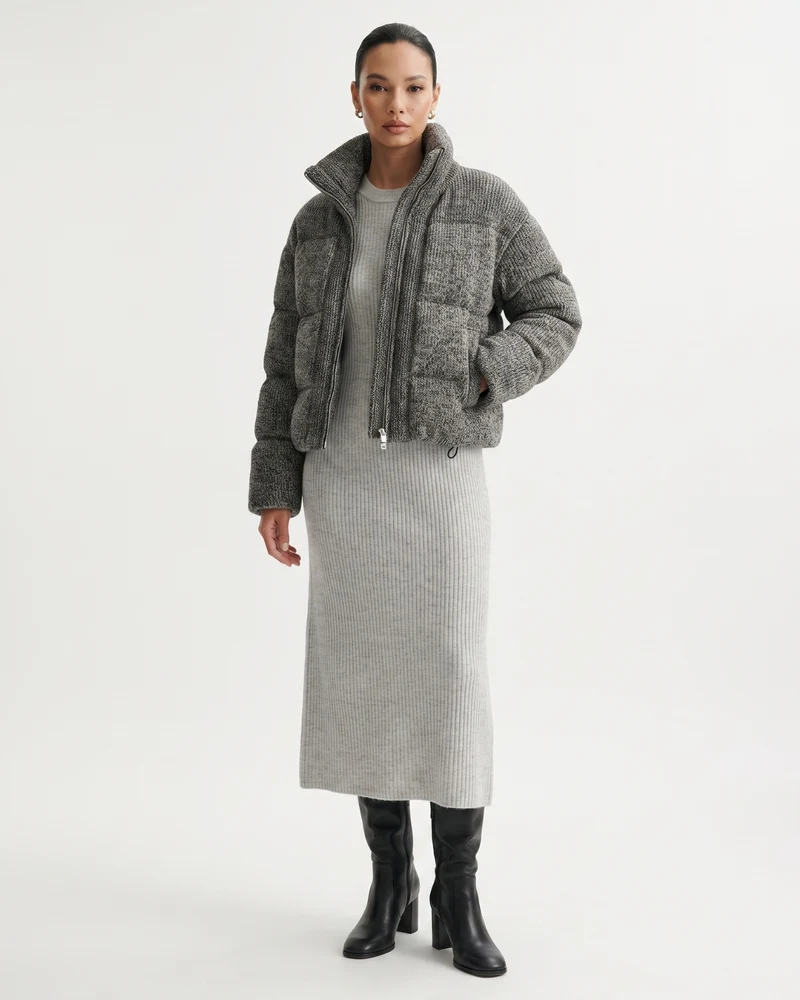 Kira Wool Knitted Down Jacket