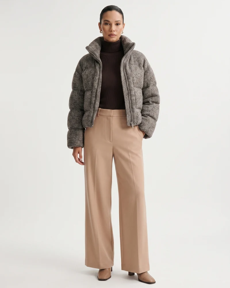Kira Wool Knitted Down Jacket