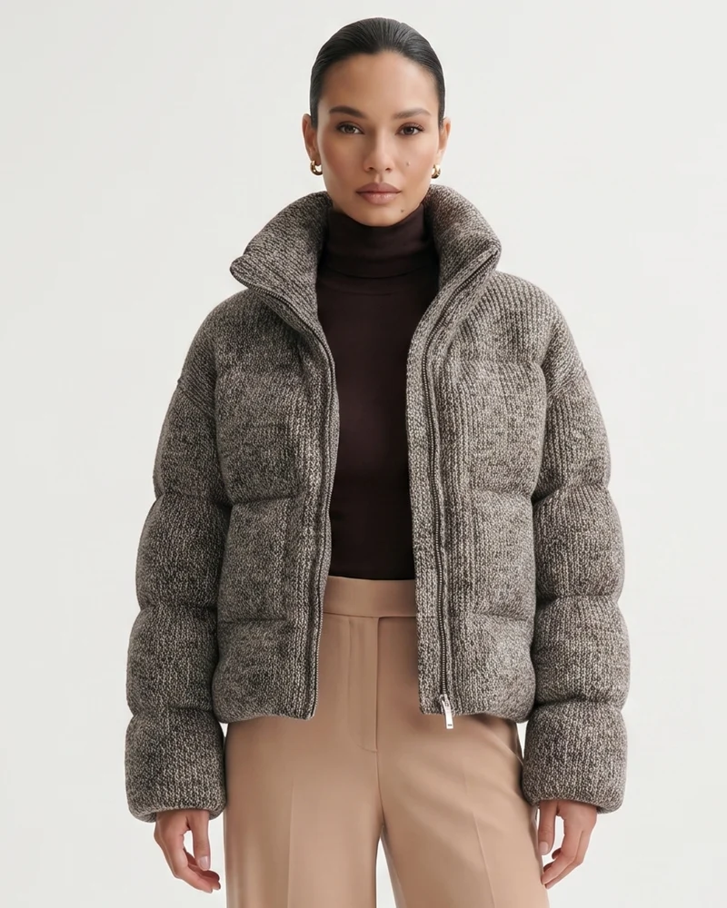 Kira Wool Knitted Down Jacket