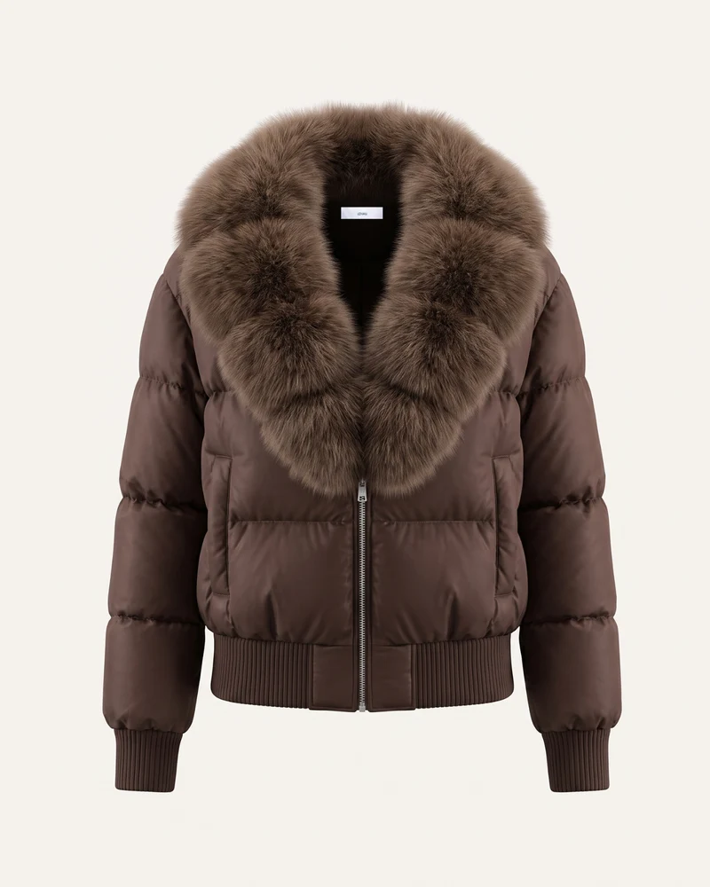 Fur Collar Down Jacket Thickened and Warm