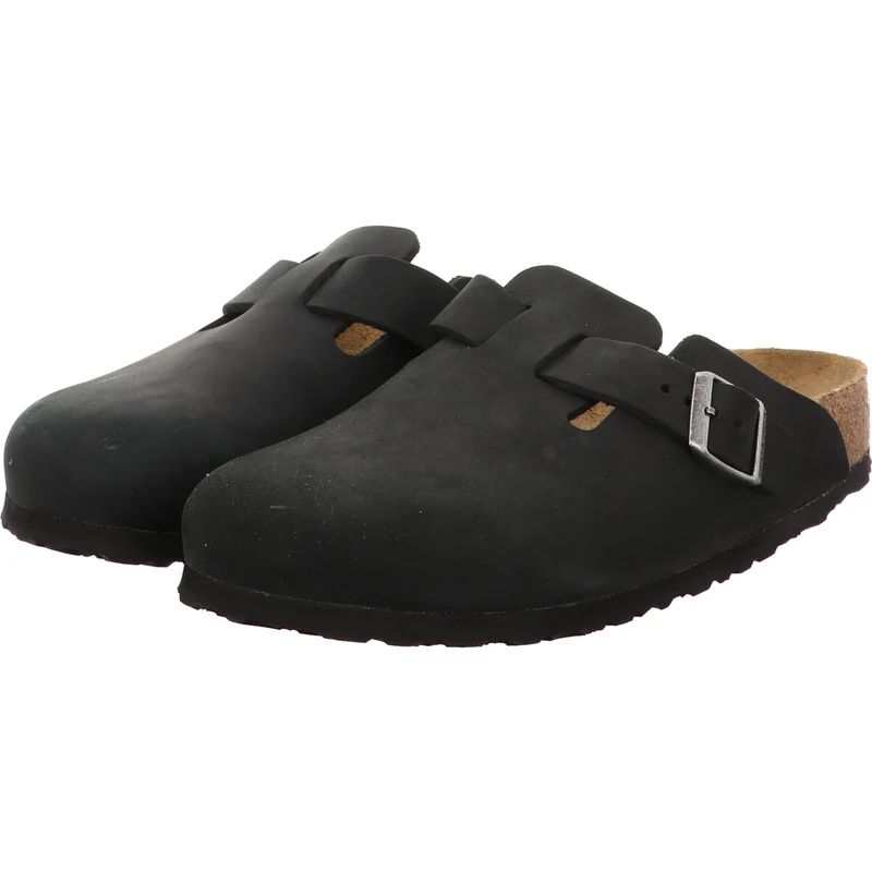 Birkenstock Pantolette Boston schwarz