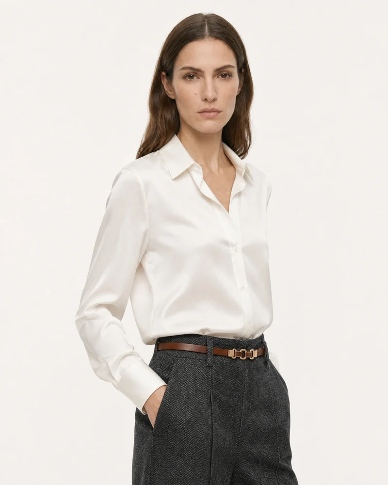 Woman Heavyweight Straight Leg Wool Pants