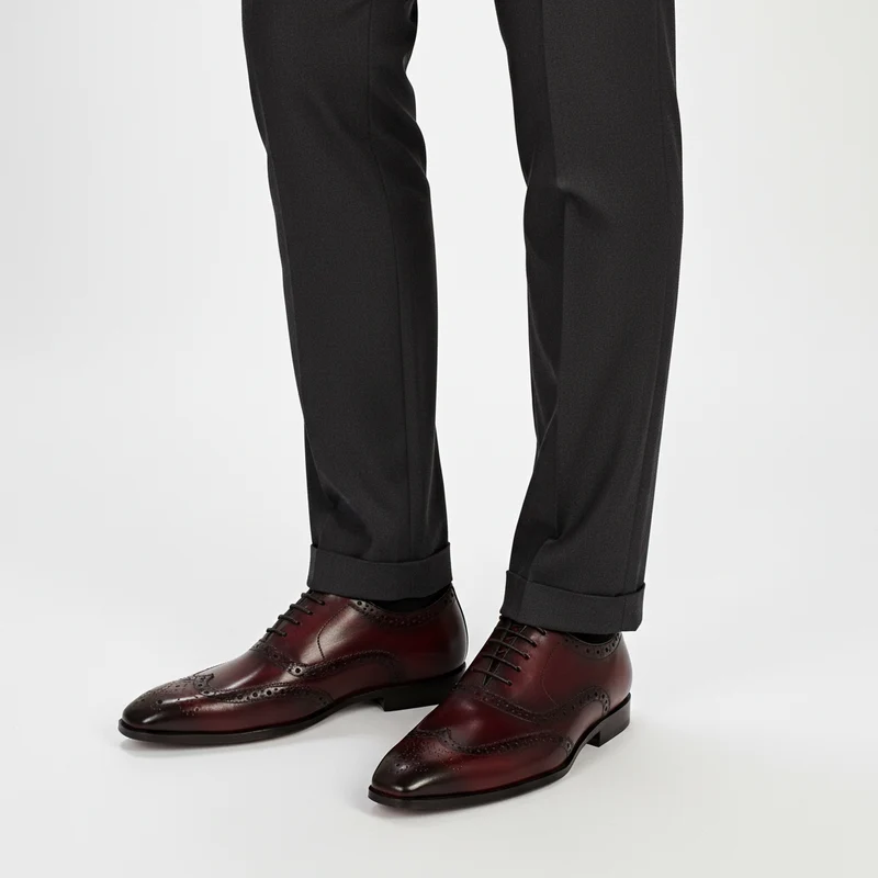 Handgefertigte Herren Oxford-Schuhe