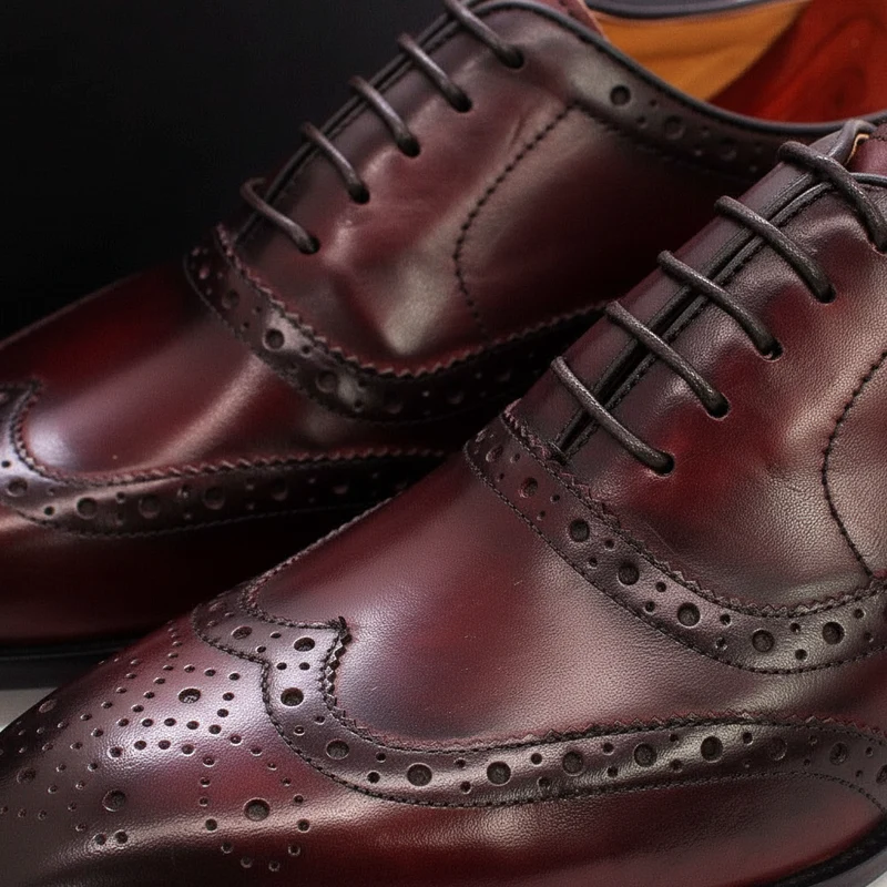 Handgefertigte Herren Oxford-Schuhe