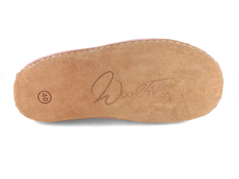 Barfuß-Hausschuh Footprint, rosa