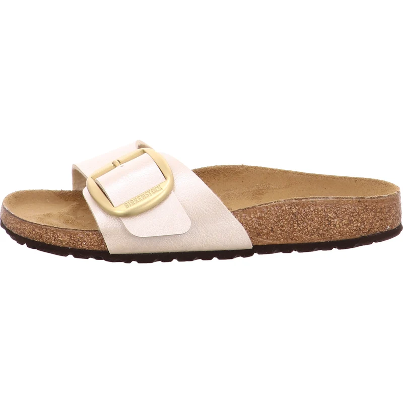 Birkenstock Pantolette Madrid Big Buckle offwhite