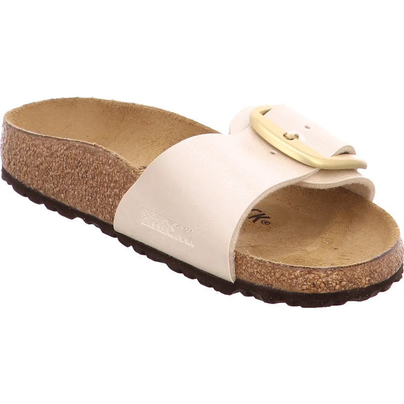 Birkenstock Pantolette Madrid Big Buckle offwhite