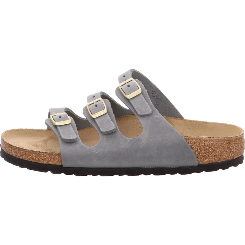 Birkenstock Pantolette Florida grau