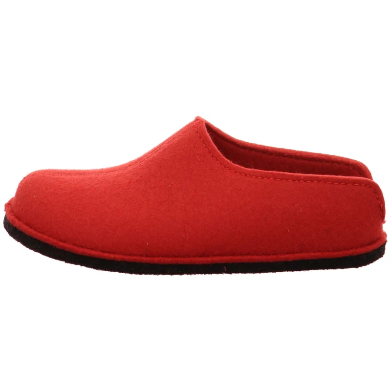Haflinger Hausschuh Flair smiley rot