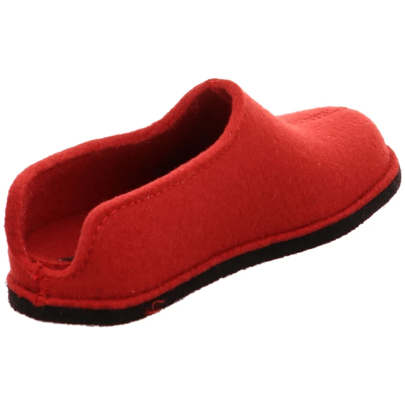 Haflinger Hausschuh Flair smiley rot