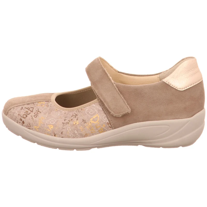 Semler Slipper Birgit beige-kombi.