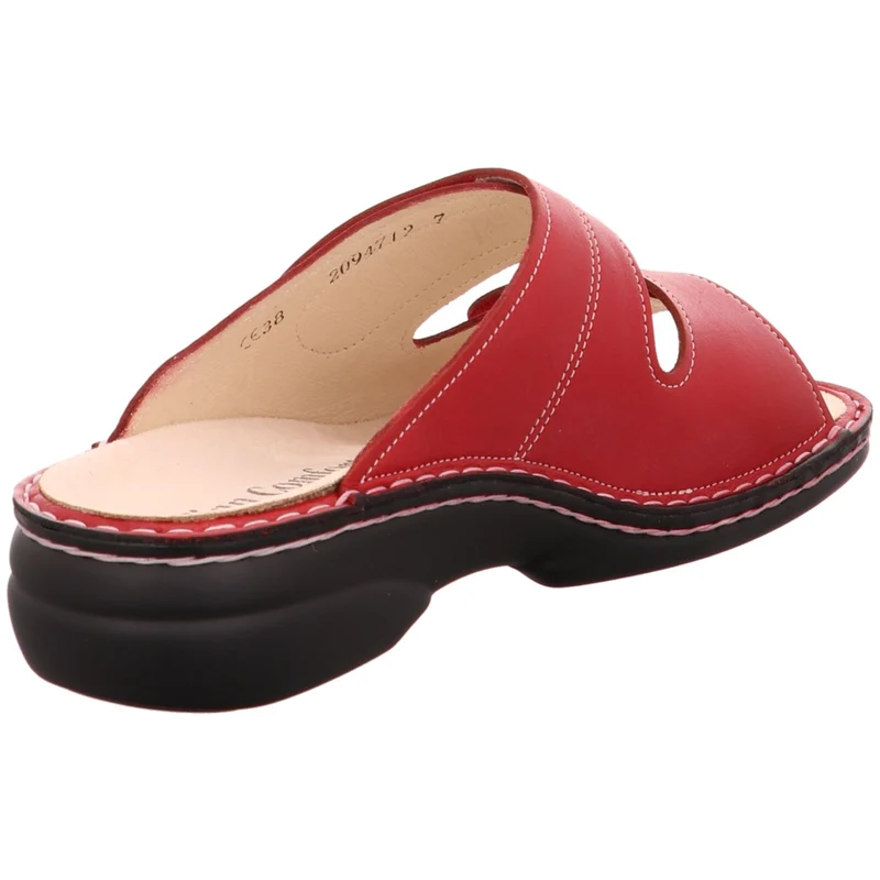 FinnComfort Pantolette Sansibar rot