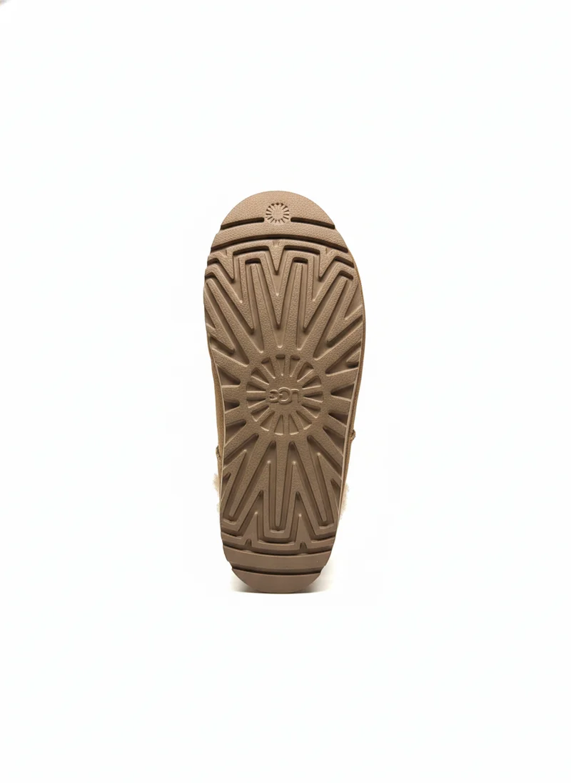 W Greenport Cross Strap Slide chestnut