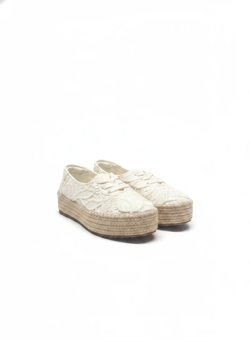 W VALENCIA LACE UP natural