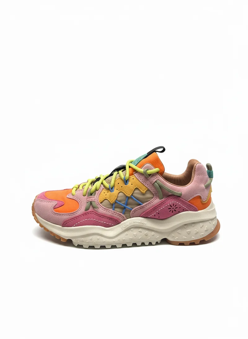 YAMABUSHI WOMAN SUEDE/NYLON RIPSTOP pink