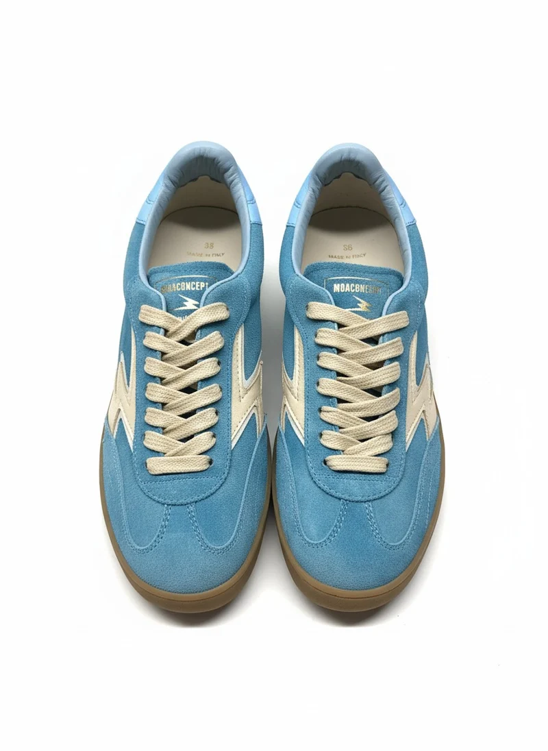 CLUB OCEAN BLUE STONEWASH SUEDE CERULEAN DETAIL turquoise