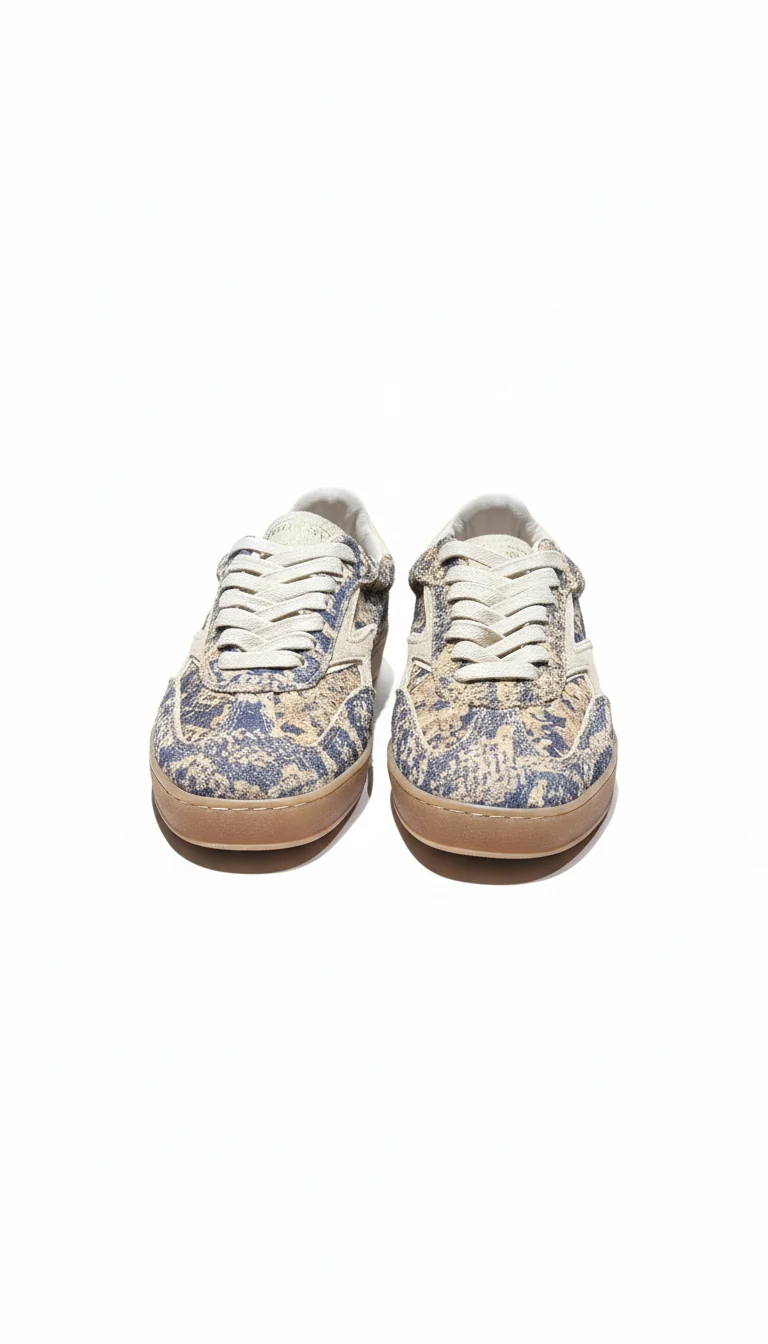 CLUB DELUXE DESERT SNAKE PRINT LONG HAIR SUEDE SAND LOGO pyton printed brown
