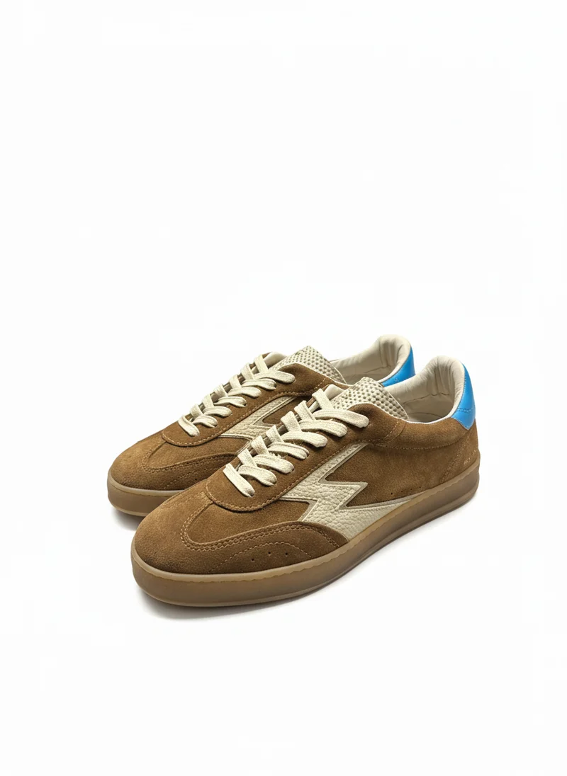 CLUB SUEDE TURQUOISE BACKTAB BUTTER LOGO tobacco