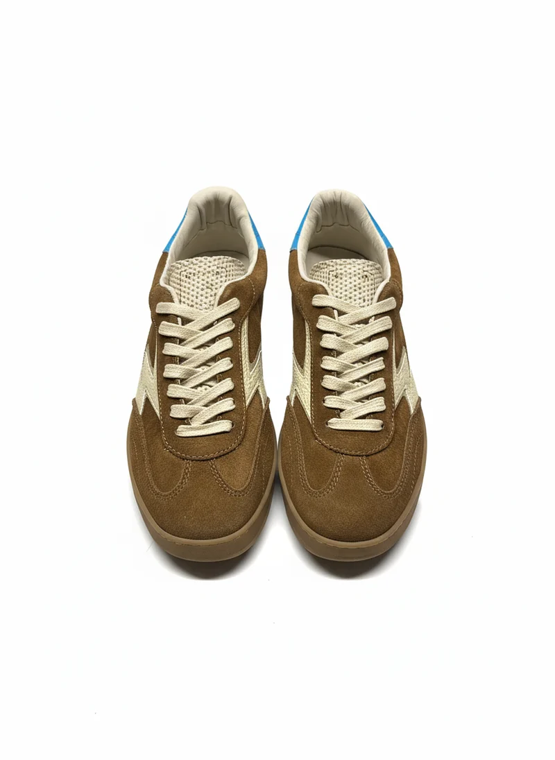 CLUB SUEDE TURQUOISE BACKTAB BUTTER LOGO tobacco