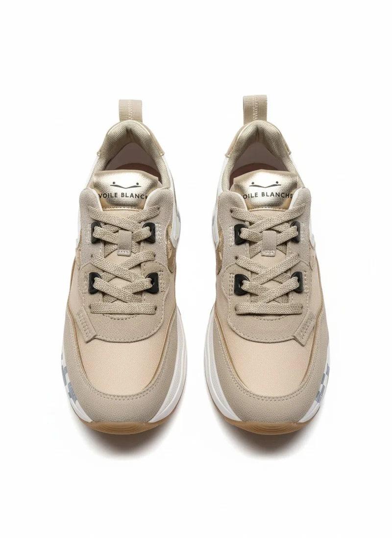 CLUB105. SUEDE/WOVEN NYLON sand