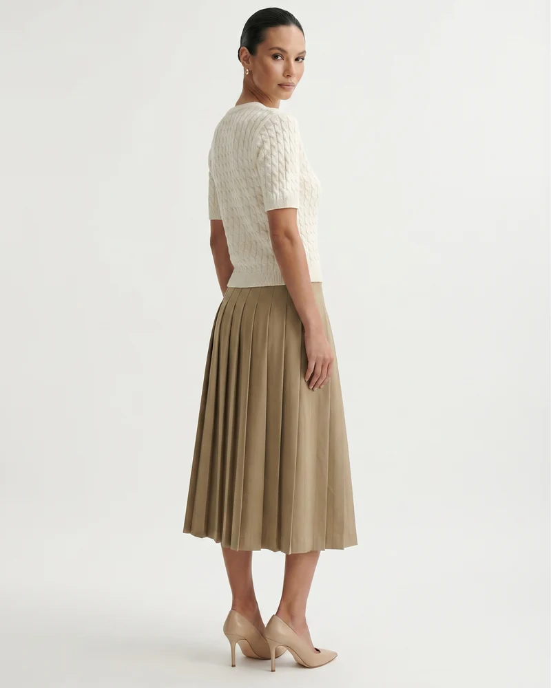 Slim Fit Knitted Short-sleeved Short Cardigan