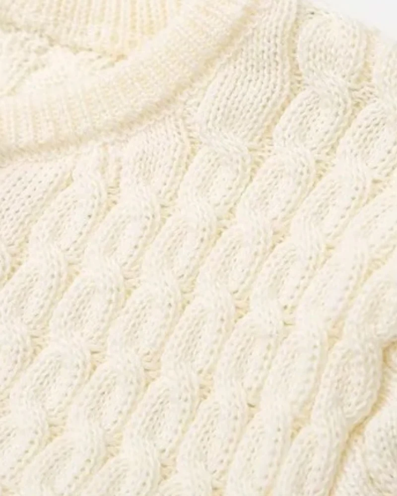 Slim Fit Knitted Short-sleeved Short Cardigan