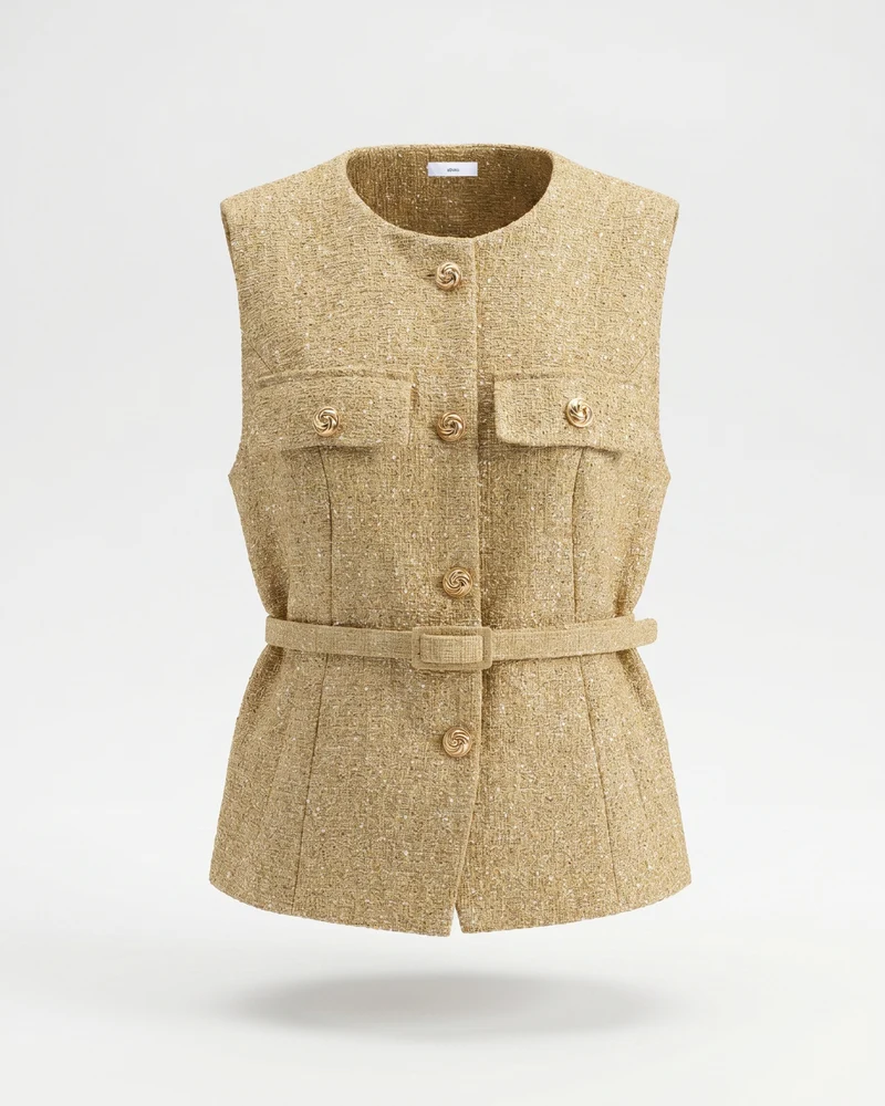 Diana Decorative texture vest