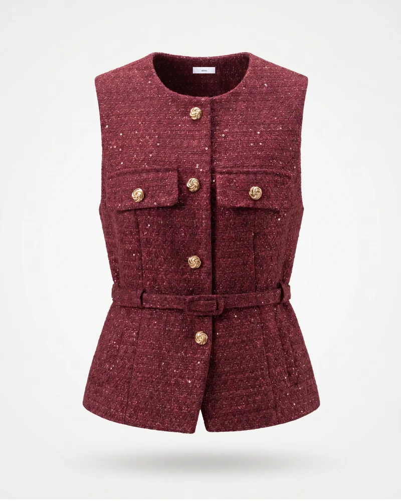 Diana Decorative texture vest