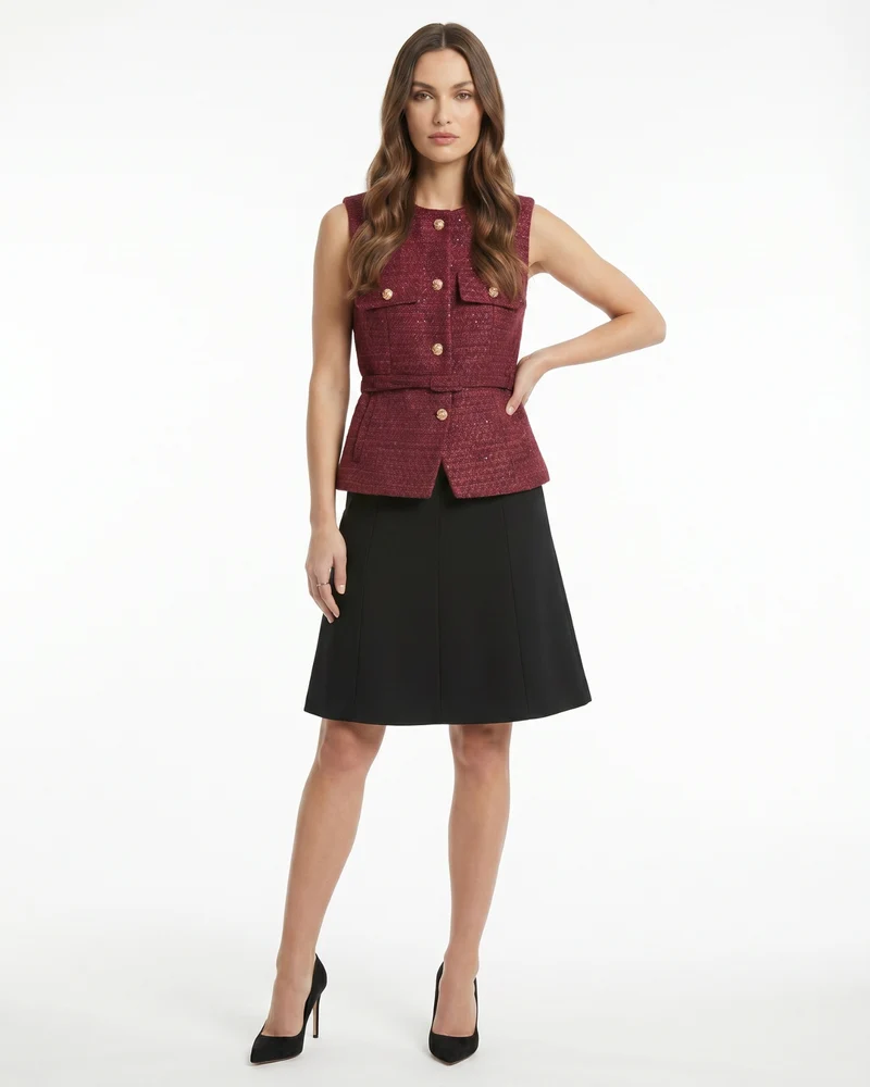 Diana Decorative texture vest