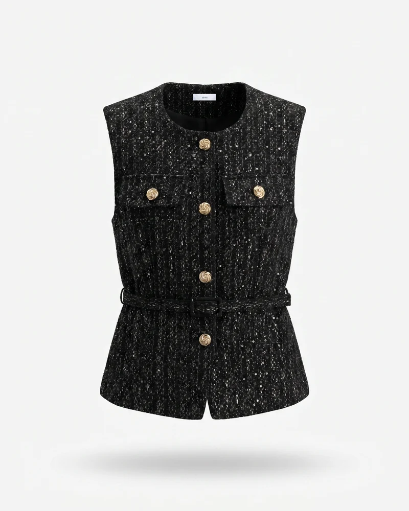 Diana Decorative texture vest