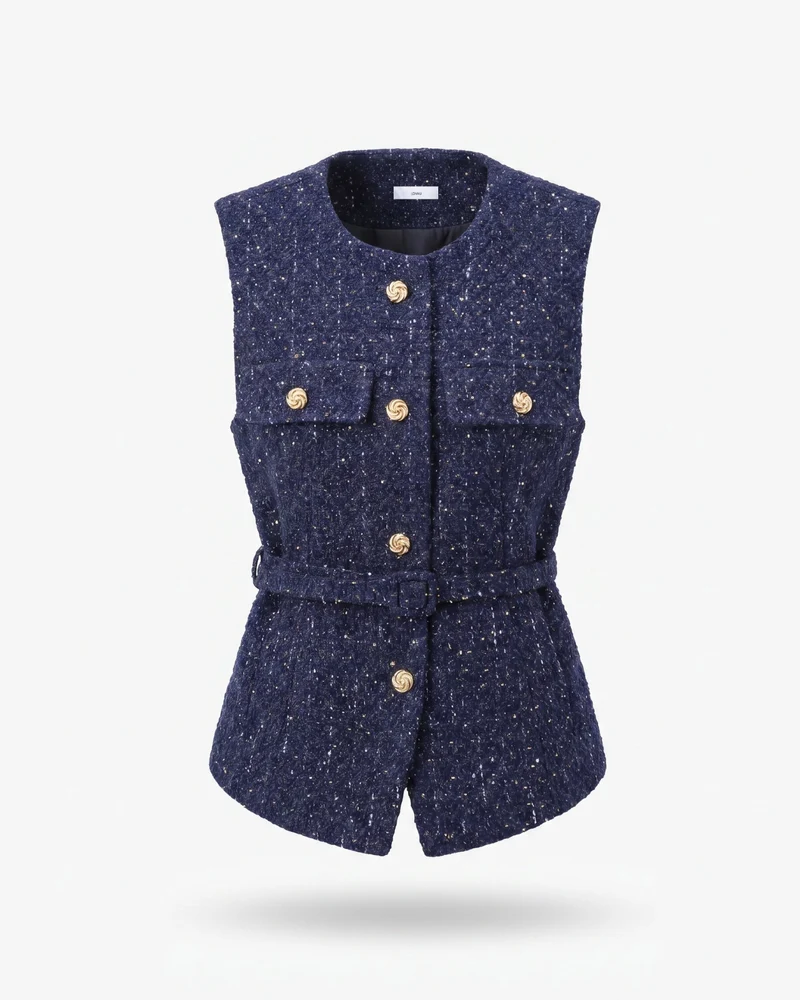 Diana Decorative texture vest