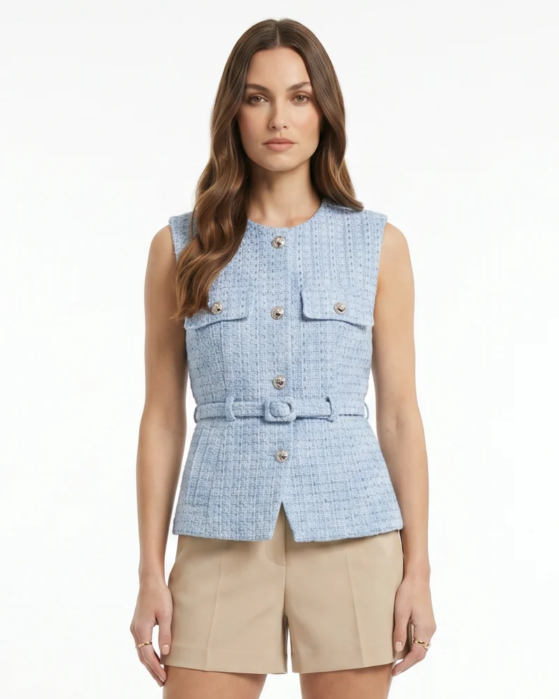 Diana Decorative texture vest