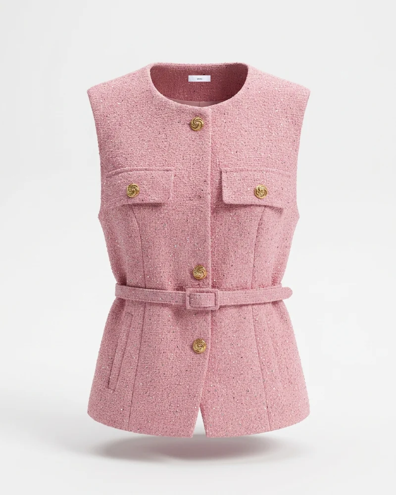Diana Decorative texture vest