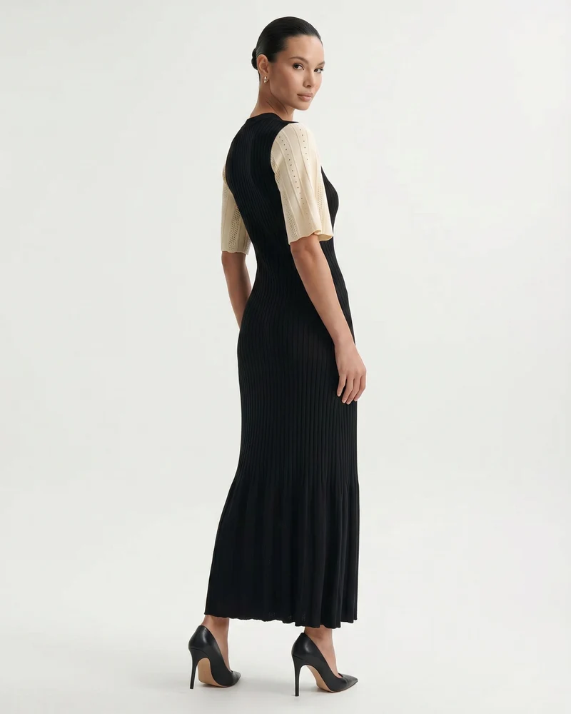Mary Button Knitted Dress