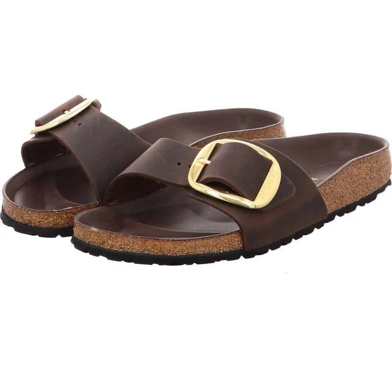 Birkenstock Pantolette Madrid Big Buckle braun