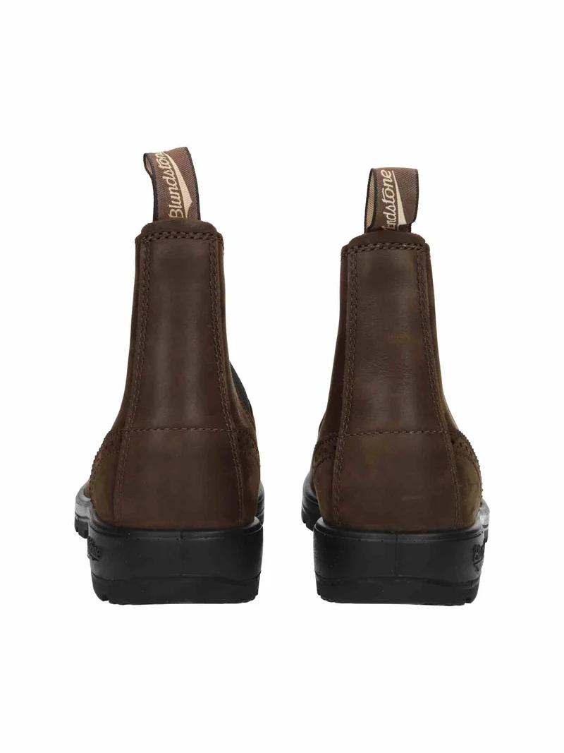 2444 Men Brogued Leather antique brown