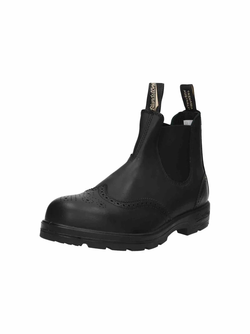 2443 Women brogued black Leather