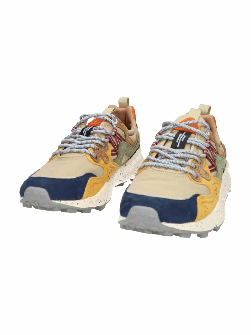 Yamano 3 Man Suede/Nylon Checked navy/cr