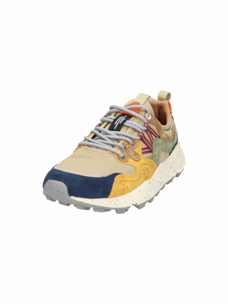 Yamano 3 Man Suede/Nylon Checked navy/cr