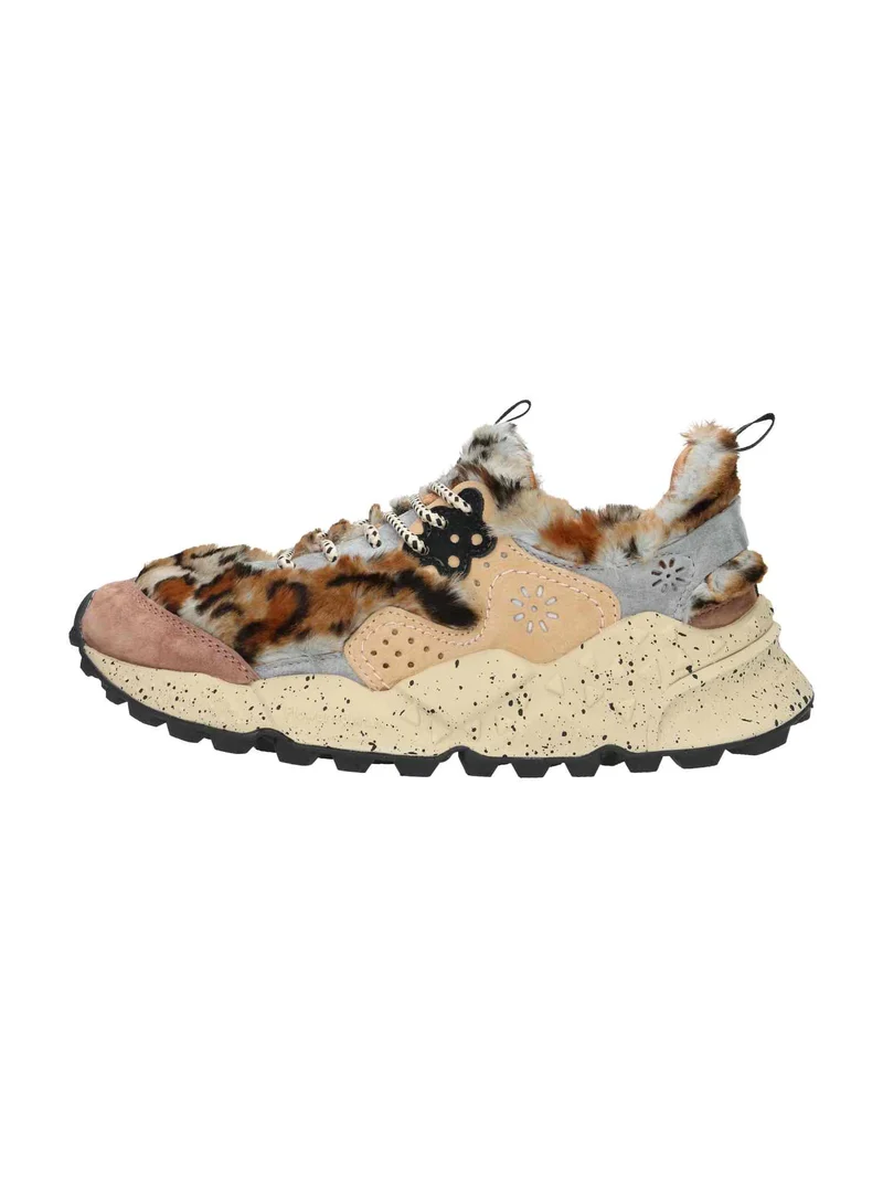 Kotetsu Woman Suede/Ecofur anthracite light brown