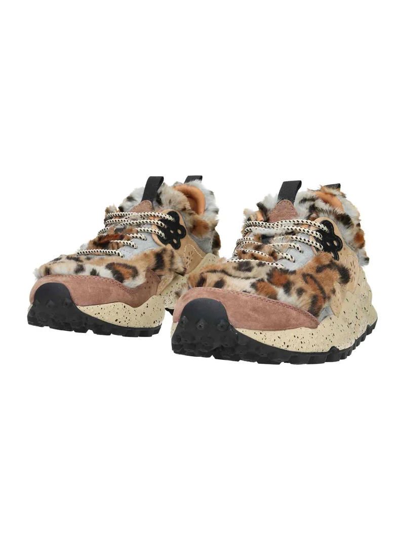 Kotetsu Woman Suede/Ecofur anthracite light brown