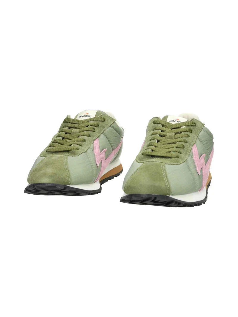 M Powder Pink Logo And Details khaki green