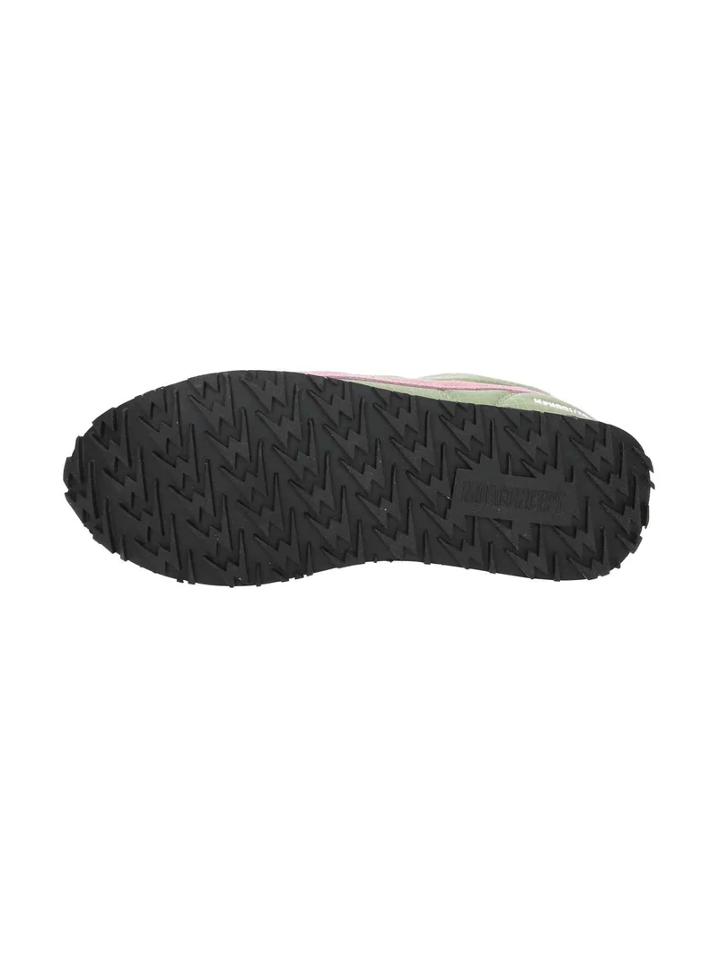 W Powder Pink Logo And Details khaki green
