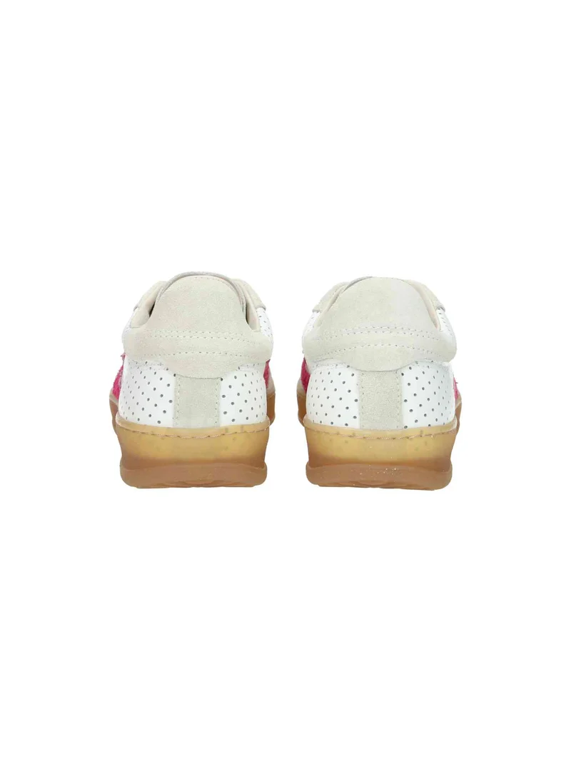Club Cherry Scrached Suede Logo Perforated white