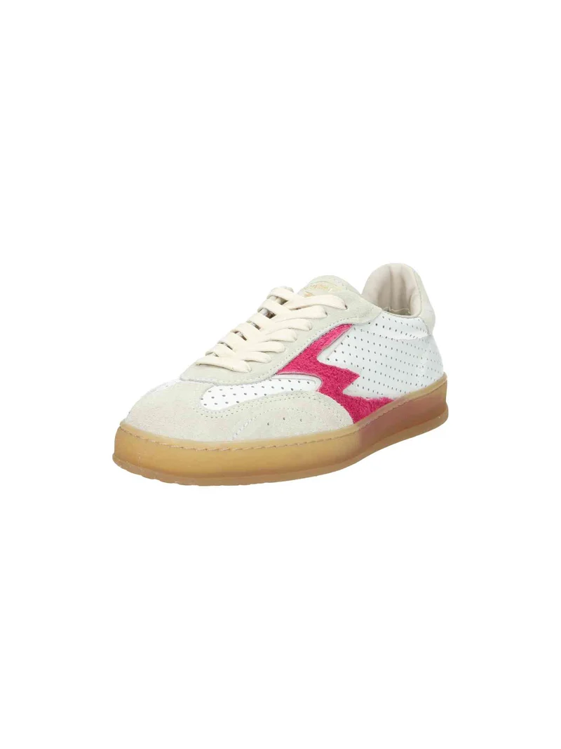 Club Cherry Scrached Suede Logo Perforated white