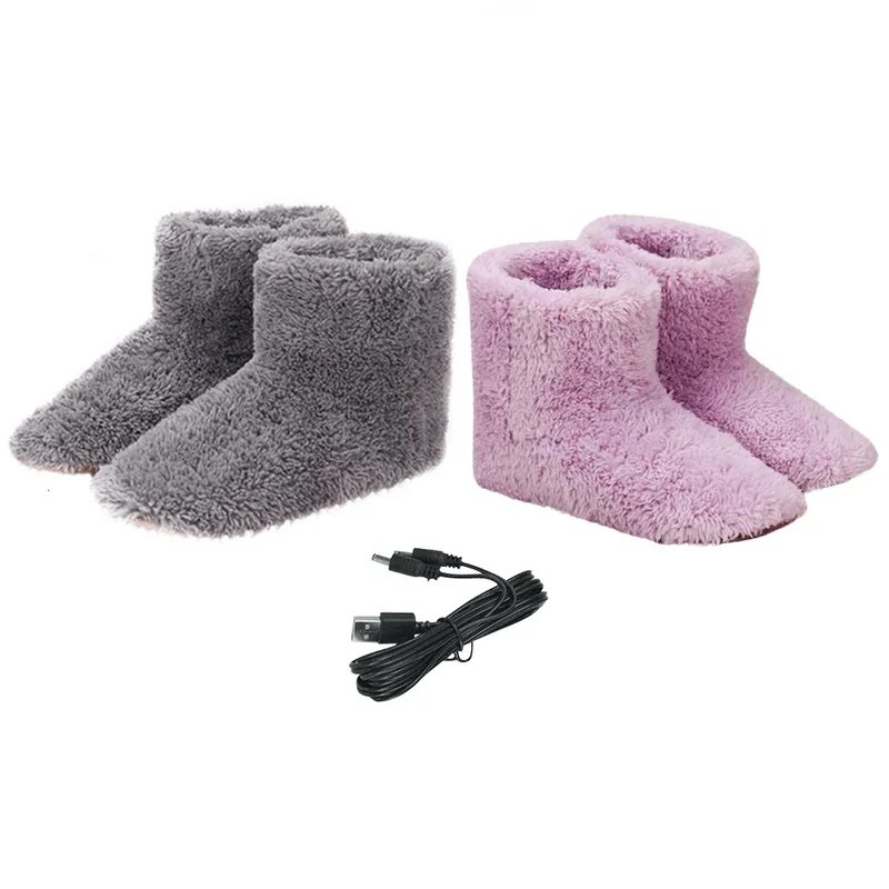 WarmStep USB| Beheizbare Hausschuhe für Damen & Herren| Wiederaufladbare Fußwärmer| Waschbar & Energiesparend| Perfekt für kalte Wintertage