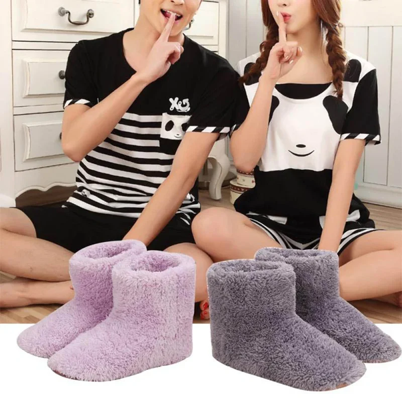 WarmStep USB| Beheizbare Hausschuhe für Damen & Herren| Wiederaufladbare Fußwärmer| Waschbar & Energiesparend| Perfekt für kalte Wintertage
